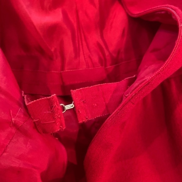 Givenchy Couture Vintage Red Audrey Hepburn Dress S - Picture 10 of 16